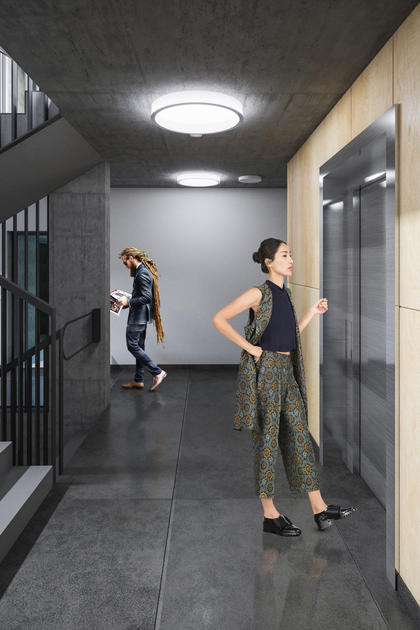 Warsaw -   Wilania & Wiktoria: Gallery - Visualisations - Silent-running elevators